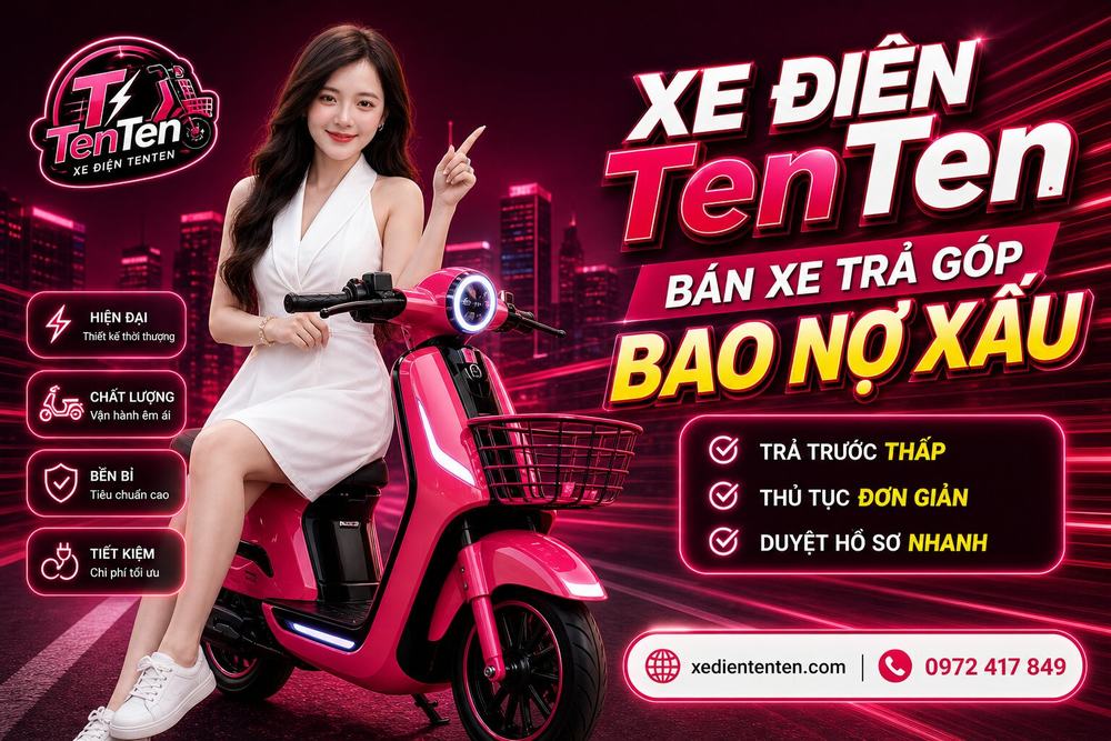 Xe đạp điện đi học tiết kiệm an toàn và dễ sử dụng 6 tentent 26may 19