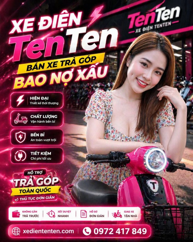 Xe đạp điện nhẹ dễ dắt và phù hợp học sinh 4 tentent 26may 7